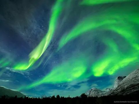 Norrsken fångat på Tromsø norrsken-fototur