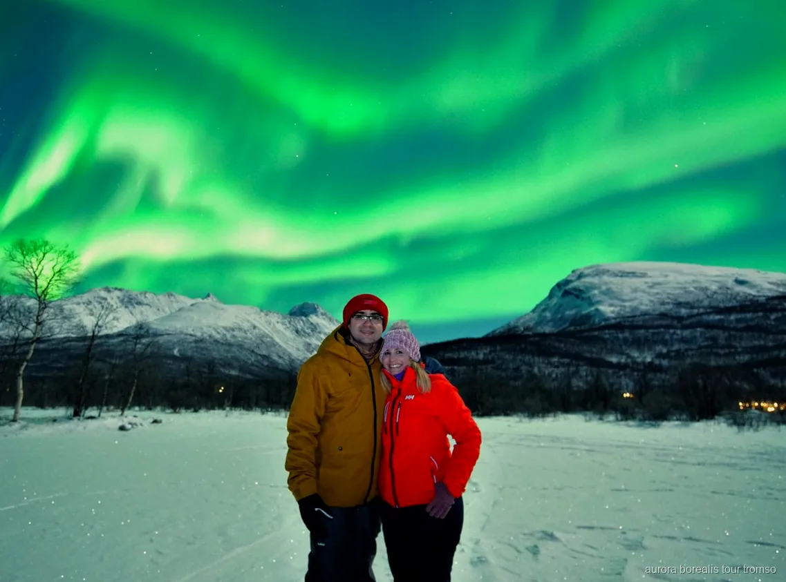 Aurora boreale sul Nord della Norvegia vista dalla caccia in piccolo gruppo a Tromsø
