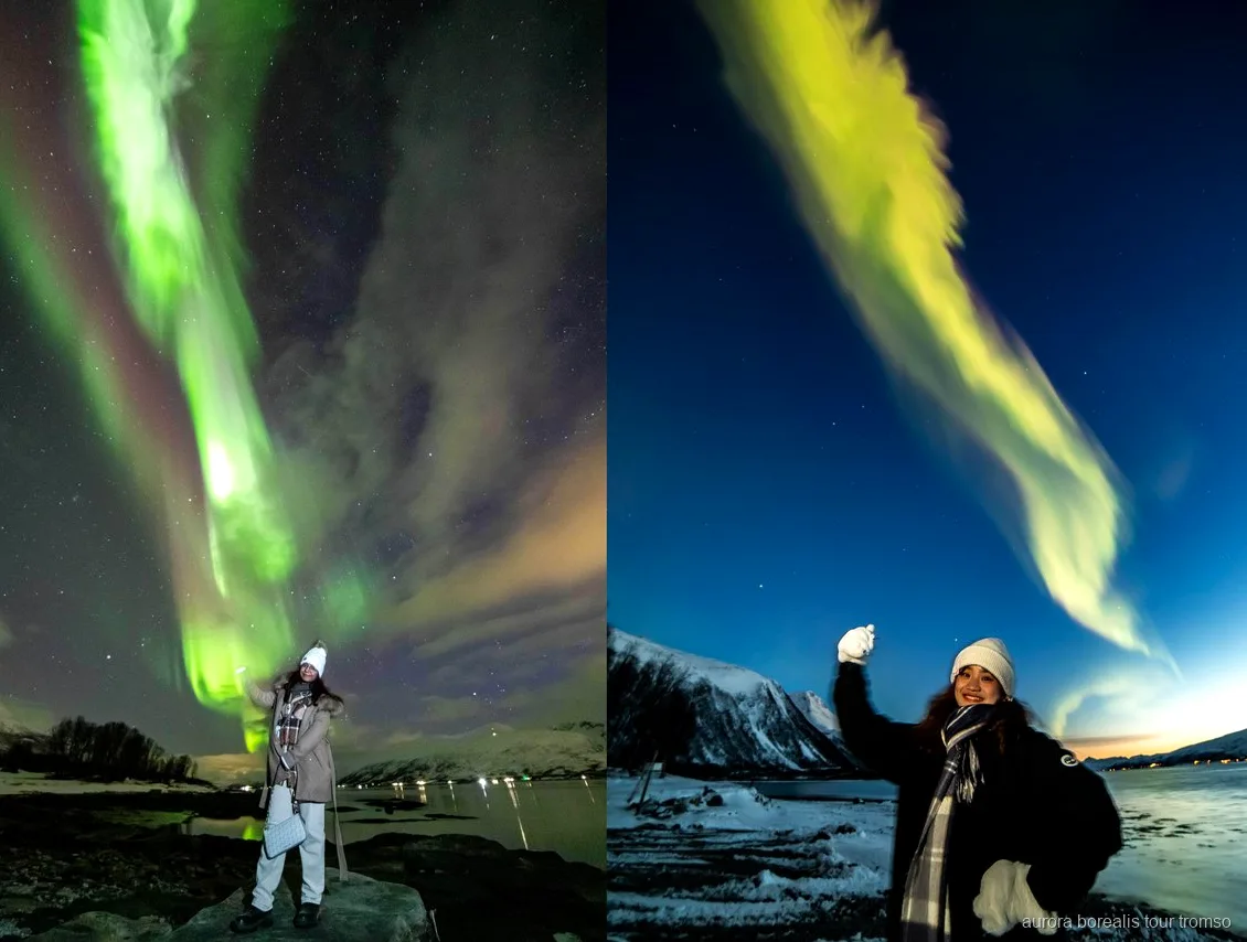 Minibus Mercedes Benz usato per la caccia all'aurora boreale in piccolo gruppo a Tromsø