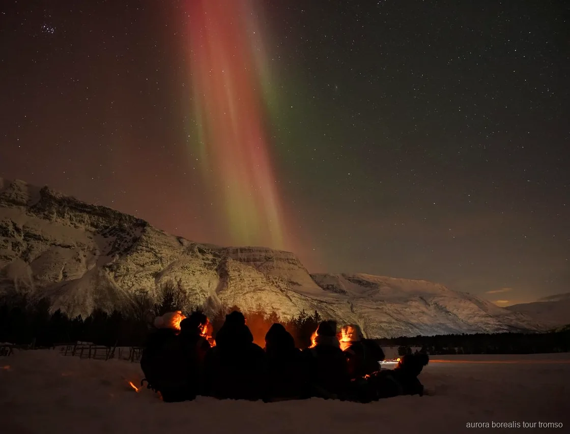 Aurora borealis display captured on the Tromso Northern Lights unlimited chase